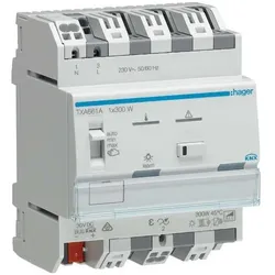 Hager, Aktor, TXA661A Dimmer KNX easy, 1 Kanal 300W, universal (Dimmaktor)