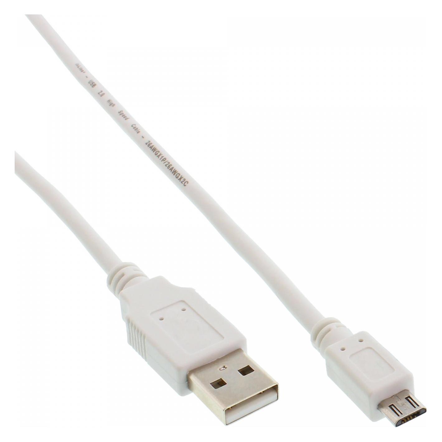 InLine USB A - Micro USB B (2 m, USB 2.0) (31720W)
