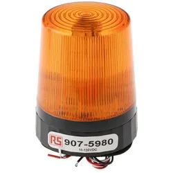 RS PRO, Personenschutz, LED Beacon, Amber, Tall Prof, 10-100Vdc