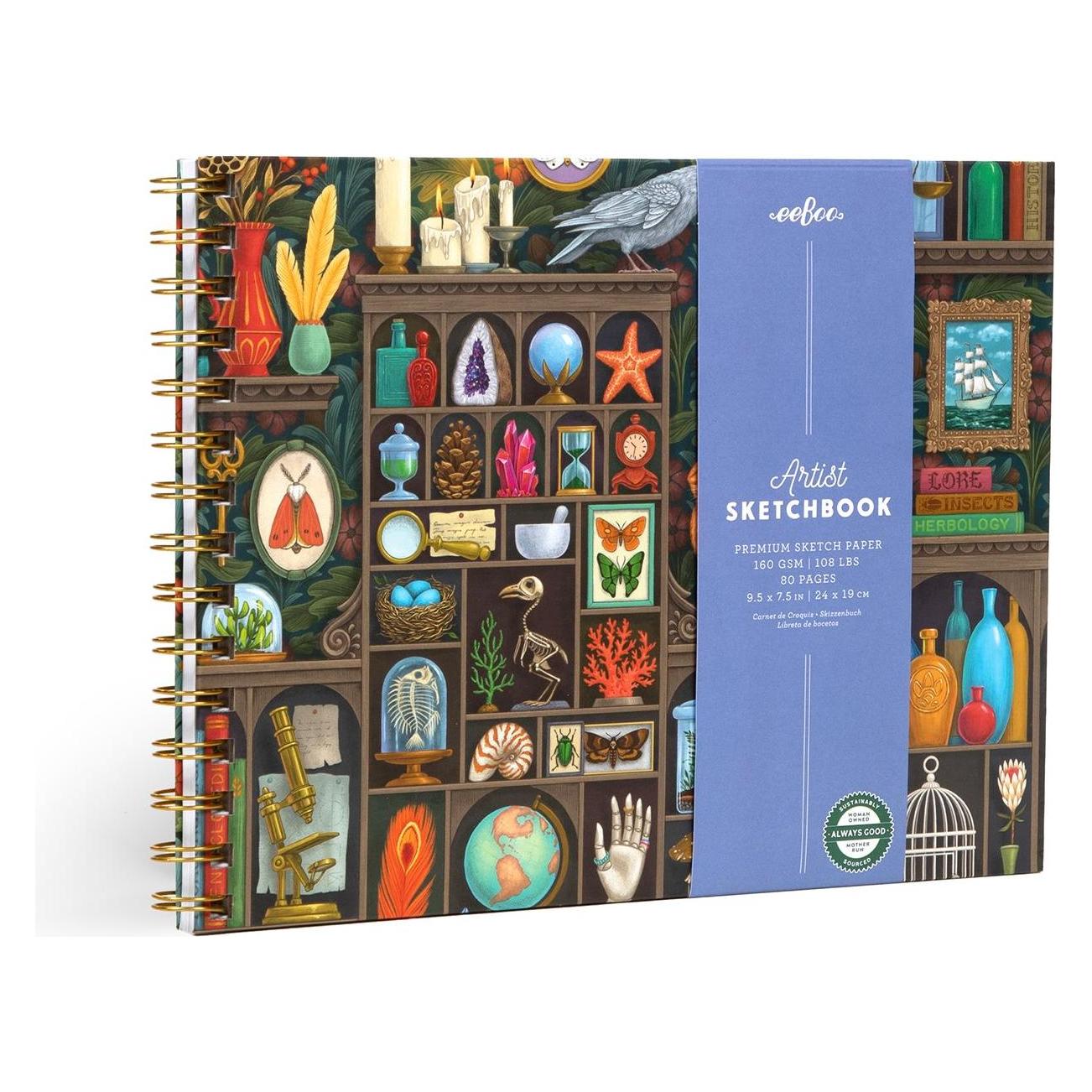 Eeboo - Sketchbook - Alchemist's Cabinet (ESKL266) (24 x 19 cm, Blanko, Harter Einband) (ESKL266)