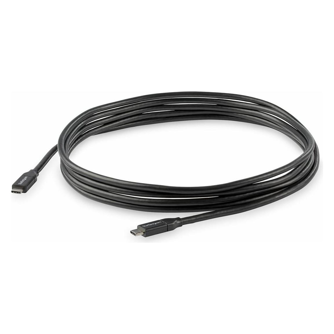StarTech USB-C auf USB-C Kabel mit 5A Power Delivery - St/St - 3m - USB 2.0 - USB-IF zertifiziert - USB Ty... (3 m, USB 2.0, 100 W) (USB2C5C3M)