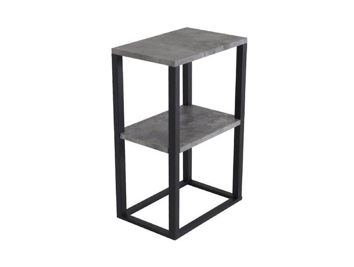 Venture Home Nachttisch Rise, schmaler Nachttisch in heller Eschenoptik, 45 × 30 cm, Schlafzimmertisch, MDF, Papierlaminat, Metallrahmen, schlank, urban