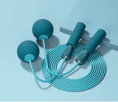 On Spot Shop Cordless Skipping Rope With Heavy Ball, Fast Jump Rope For Men & Women, Portable Fitness Tool For Yoga, Boxing, Aerobic blue2