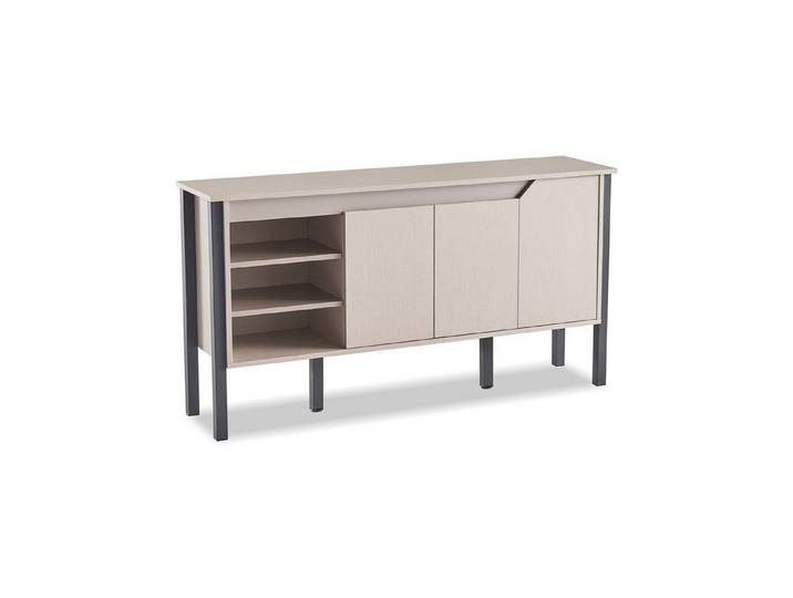 Xlmoebel Sideboard Konsole Modern Schlicht Beige Konsolentisch Offen Vielseitig Loft-Stil (1 St., 1-tlg)