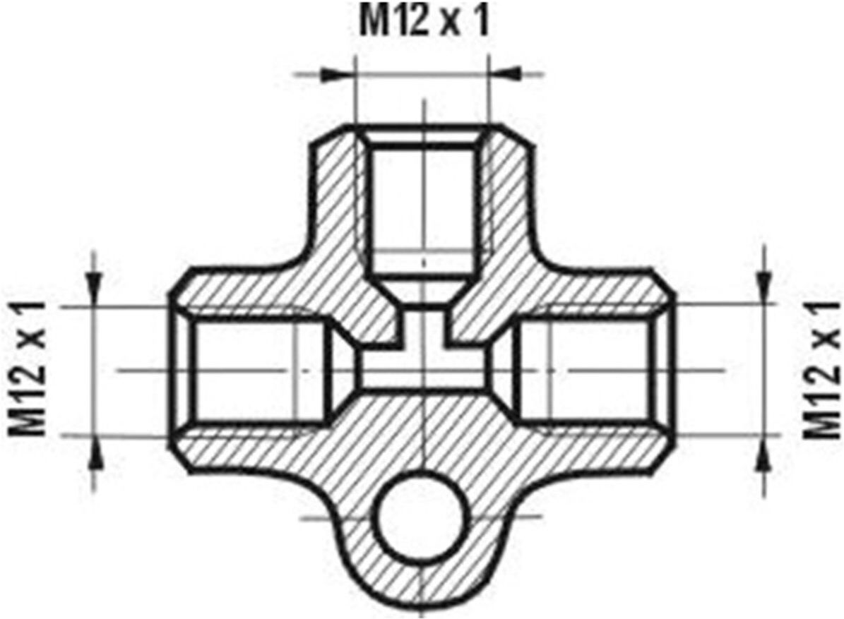 Adapter, Bremsschlauch WP T-128