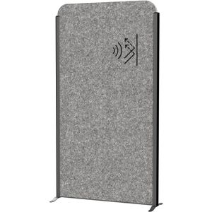 Maul Maul Stellwand  cocoon 9701089, Akustik-Trennwand, aus Vlies, dunkelgrau, 100 x 180 cm