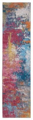 Vista Home Sunderland Abstract Washable Multi-colored Area Rug Mat