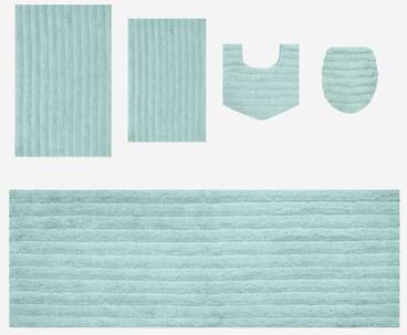 Home Weavers Inc Essence Royal Microfiber Quick-Dry Bath Mat Set