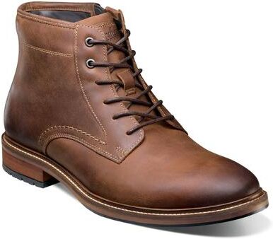Florsheim Forge Plain Toe Lace Up Boot - Mens 7 Brown Boot Medium