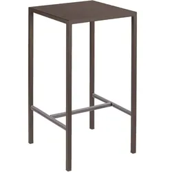 Eckiger Stehtisch Seaside 60x60x110 cm bronze