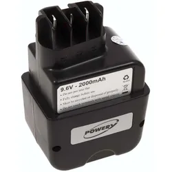 Powery Akku für metabo Bohrschrauber A BE 9,6/ 2RT / BE AT 9,6/ 2R+L