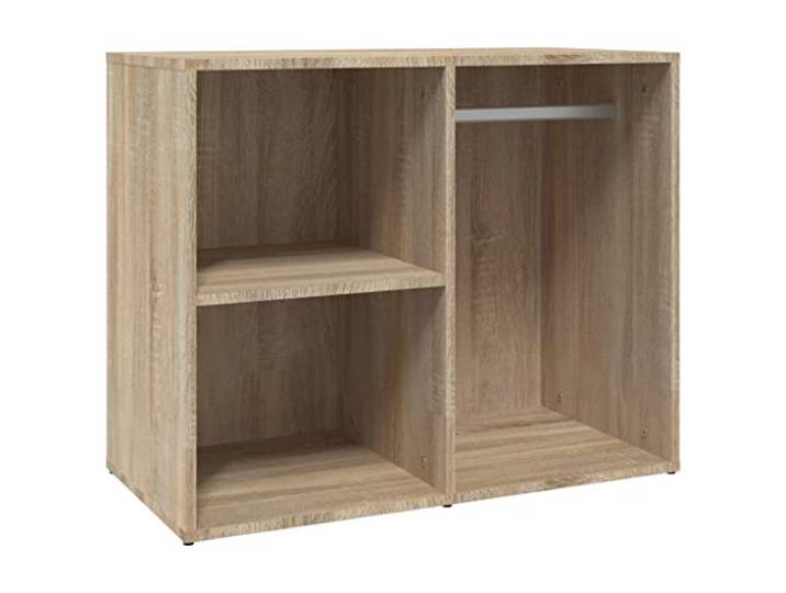 Dab Sonoma Schrank mit Trennwänden, 80x40x65 cm, Material Holzwerkstoff Geräumiger Raum, Wetterfest, modernes Design, für Schminktisch oder selbst, einfache Montage