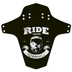 Reverse Spritzschutz Ride Fucking Downhill schwarz/weiß