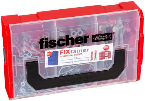 Fischer 541106 FIXtainer - DUOPOWER / DUOTEC Dübelsortiment 200St.