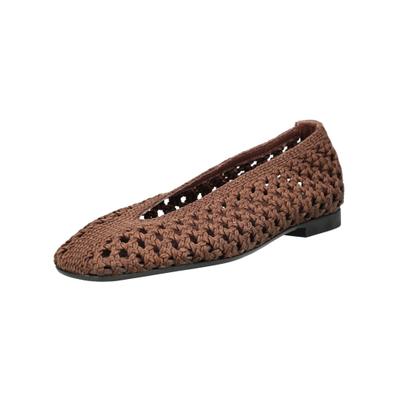 Ballerina PAVEMENT "Pavement Ballerinas Textil", Damen, Gr. 40, braun, Textil, Schuhe Ballerina