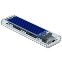 Externes Gehäuse für M.2 NVMe PCIe SSD, Laufwerksgehäuse transparent