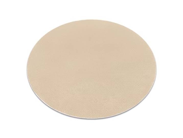 rugsx Modern Waschteppich Lindo rutschfest, zottelig, fürs Wohnzimmer, Esszimmer, Schlafzimmer, beige, Kreis 120 cm
