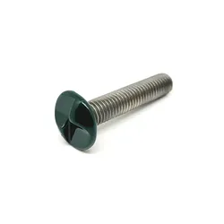 zauniversum® Schraube 10x Sicherheits-Zaunbauschrauben in angegebener Farbe RAL 6005 (Moosgrün)