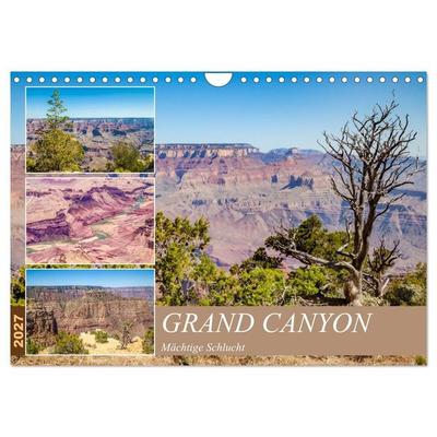 GRAND CANYON Mächtige Schlucht (Wandkalender 2027 DIN A4 quer), CALVENDO Monatskalender