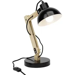 BRILLIANT Lampe Moda Tischleuchte schwarz   1x A60, E27, 25W, geeignet für Normallampen (nicht enthalten)   Mit Schnurzwischenschalter