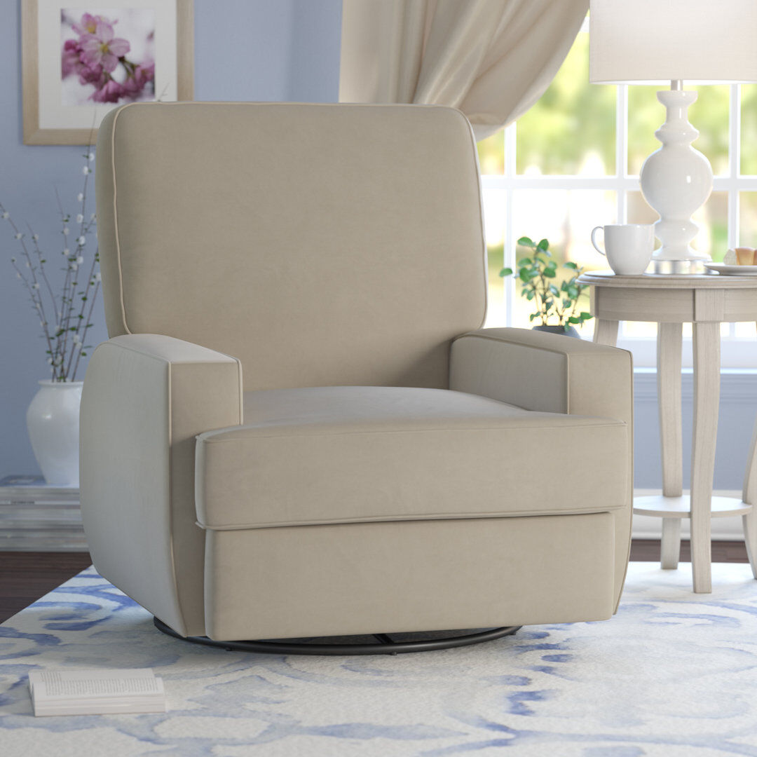 Mack + Milo Gutshall Swivel Reclining Glider Beige 99.1cm H X 81.3cm W X 97.8cm D