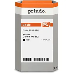Prindo, Druckerpatrone, kompatibel mit Canon PG-512 (BK)