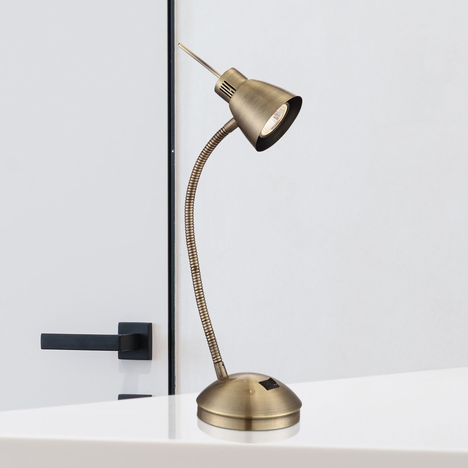 Globo Lighting tafellamp metaal goud/messing met GU10 LED