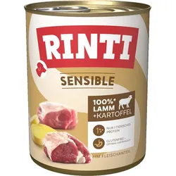 RINTI Sensible 800 Gramm Hundenassfutter 6 x 800 Gramm Lamm mit Kartoffel
