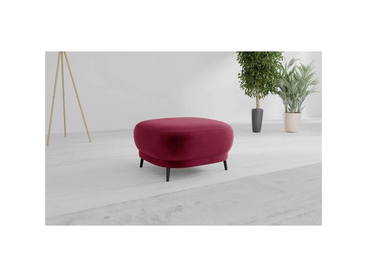 Hocker, Aubergine, 90x49x90 cm, Textil, Rechteckig, OEKO-TEX® Standard 100, sit&more
