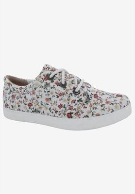 Women's Drew Ruby Flats by Drew in White Floral Fabric (Size 9 M)