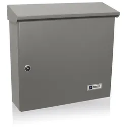 JU Einzelbriefkasten Briefkasten Einwurfpostkasten Postkasten 03-220, graualumin