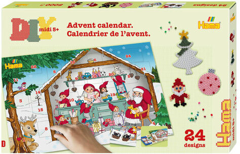 Hama Bügelperlen Adventskalender