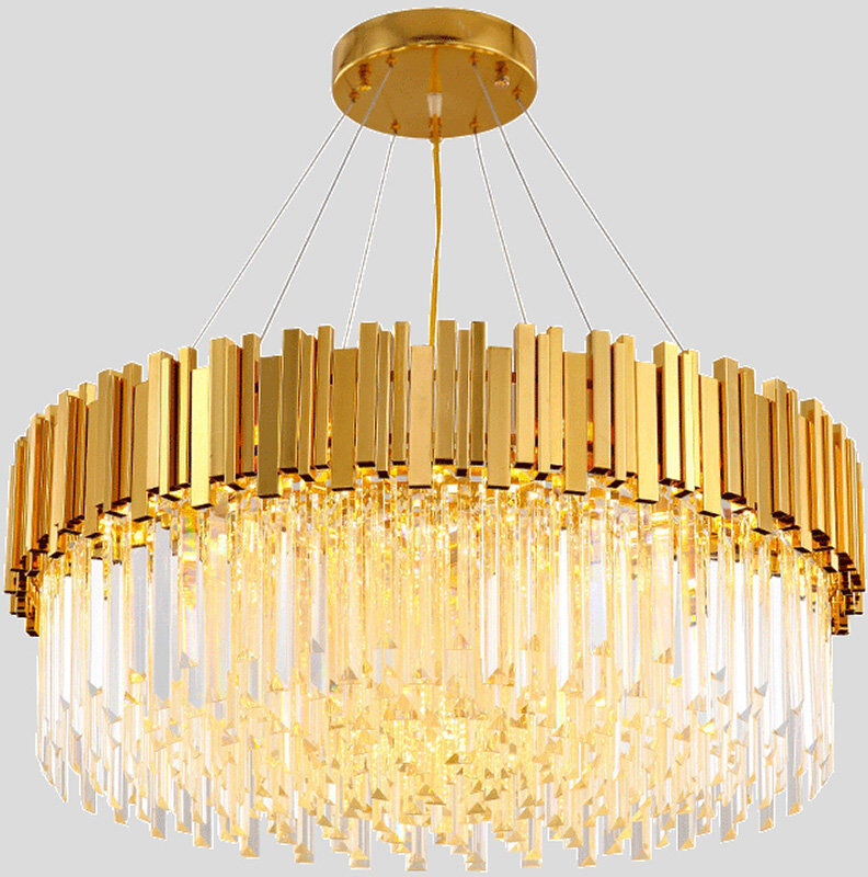 Fairmont Park Mcintyre 10 - Light Crystal Chandelier Gold 30cm H X 75cm W X 75cm D