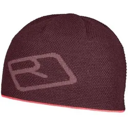 ORTOVOX Herren MERINO LOGO KNIT BEANIE, Größe ONE SIZE in Rot Rot