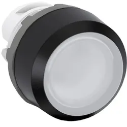 ABB MP9-1245 Leuchtdrucktaster weiss “AUF“, flach, tastend, Frontring:, Kunststoff schwarz beleuchtbar 1SFA611199R1245  - 10 Stück