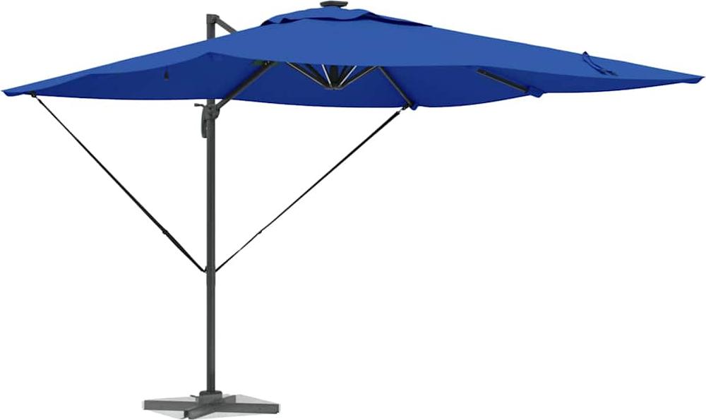 Sonnenschirm mit LED-Lichtleisten Azure Blau 286 x 284 x 270 cm