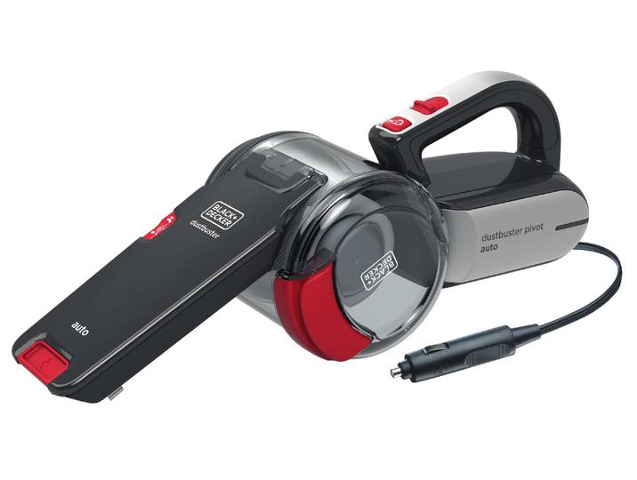 Handstaubsauger BLACK + DECKER Pivot PV1200AV , rot (grau, rot, schwarz), Bodenstaubsauger, Handstaubsauger