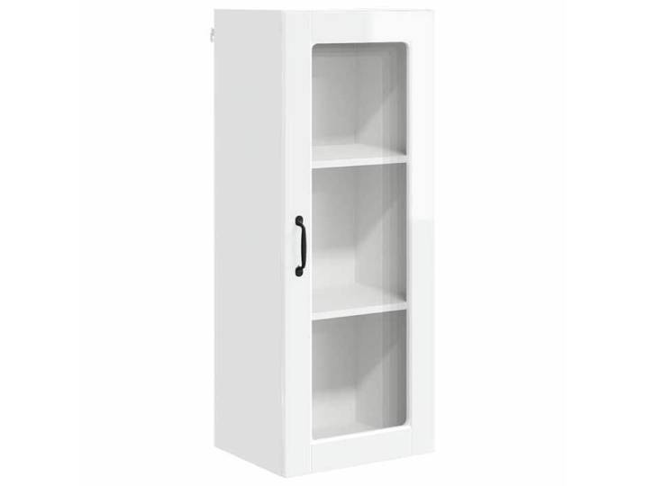 Sarazyj®Buffet de Cuisine KENNETH - Armoire Bas/Colonne/ Armoire de cuisine - avec étagère Blanc brillant 40x31x100cm - 316268