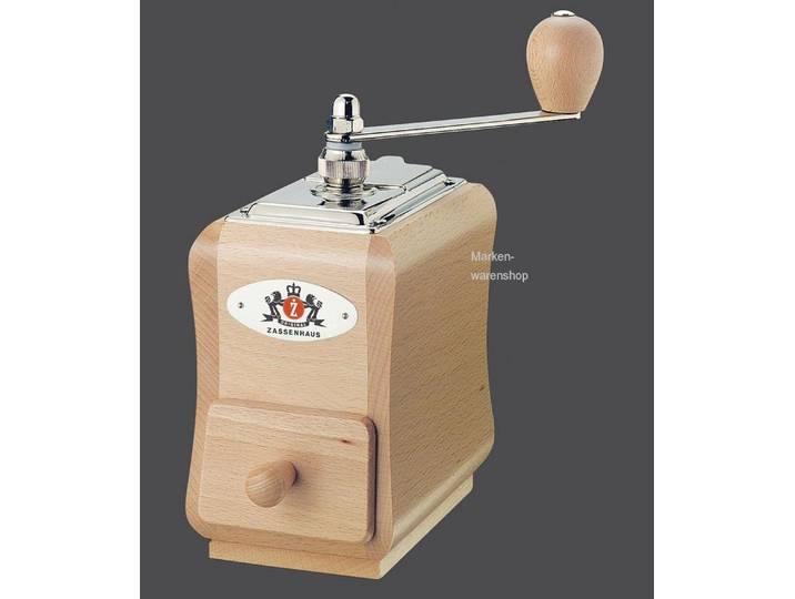 ZASSENHAUS Kaffeemühle Zassenhaus - Kaffeemühle Santiago natur (040098) Handkaffeemühle, 30,00 g Bohnenbehälter