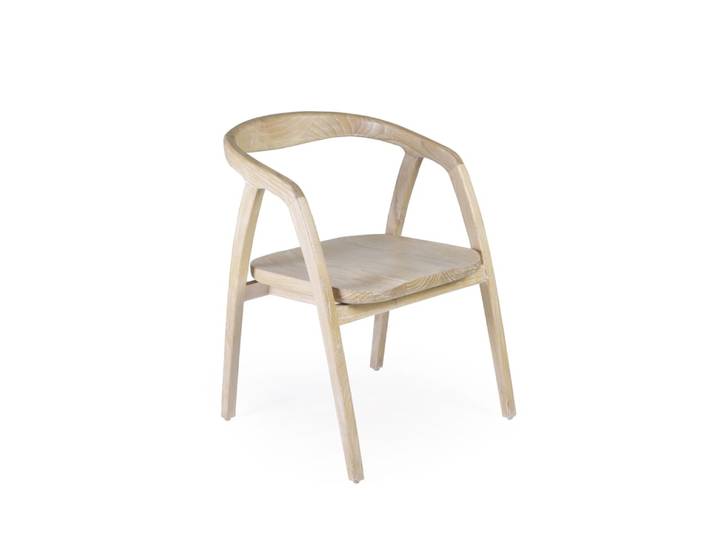 Chaise en bois beige