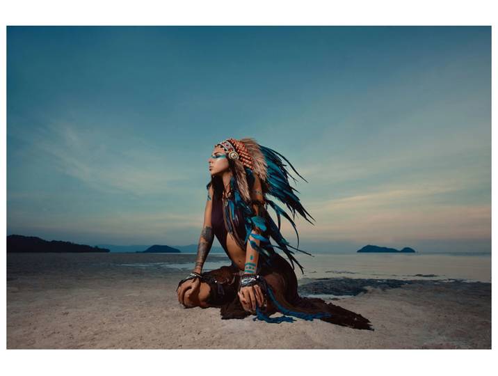 Alubild Indianerin image LAND