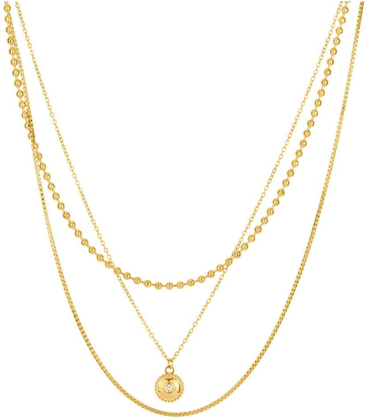 DONDELLA Solvée Gold Necklace 42+5cm