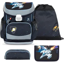 Belmil Belmil Mini-Fit ergonomisches Schulranzen-Set 4-teilig "Orion" Koffer24