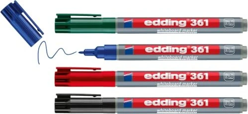 edding 361 Whiteboard-Marker farbsortiert 1,0 mm, 4 St.