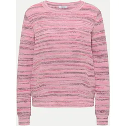 Pullover mit Space-Dye-Optik Rosa XL