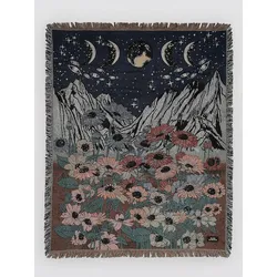 Blue Tomato Tapestry Decke flower mountain Gr. Uni