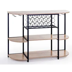 Prestige Home Living Indoor Weinbar-Schrank, ca. 120 x 40 x 91 cm - Braun