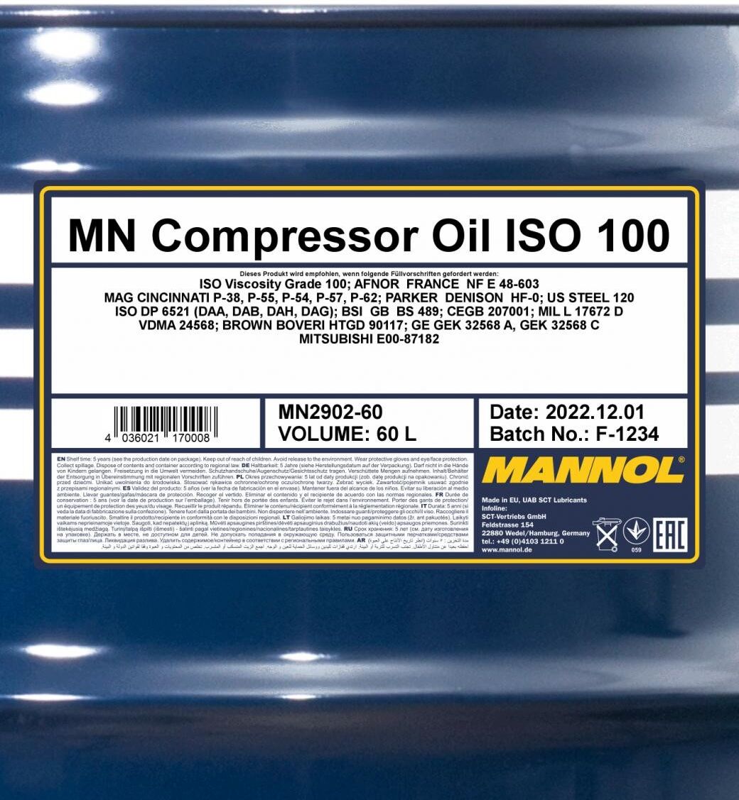 MANNOL MN2902-60 Kompressor-Öl