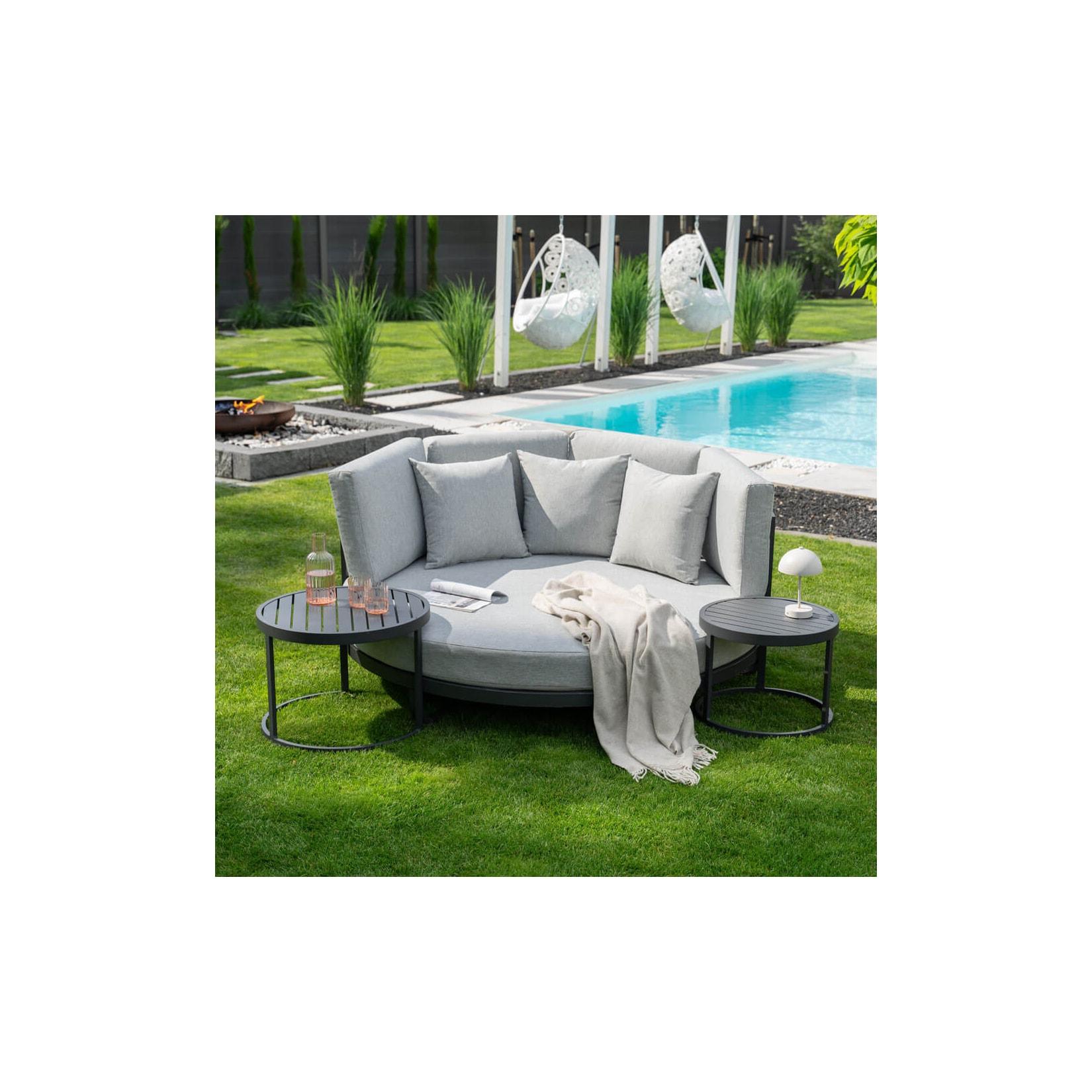 HOME DELUXE Daybed Outdoor FLORIDA - Grau