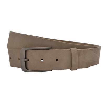 Ledergürtel ANNAMATONI "AnnaMatoni Herren Ledergürtel Zeitloses Design Gürtel 3,5cm", Herren, Gr. TW110 - 125cm Gesamtlänge, beige (beige 120), 100% Leder, Gürtel Ledergürtel